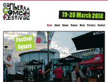 Tablet Screenshot of canberracomedyfestival.com.au